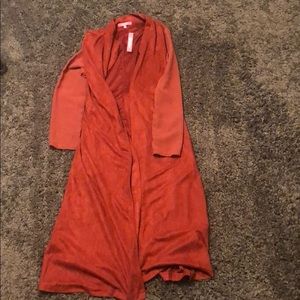 Rust colored long coat